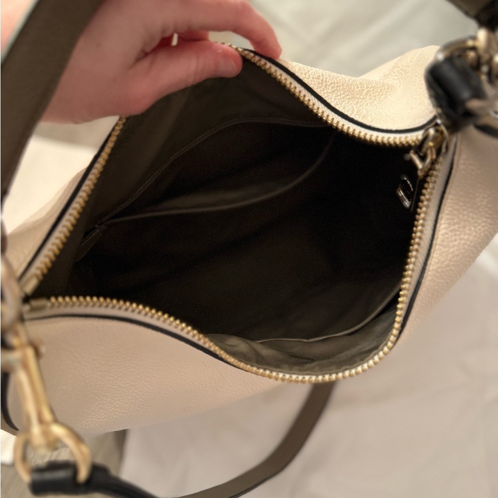 Coach Cream Leather Shoulder Bag- Multi-color Accents - Picture 9 of 13